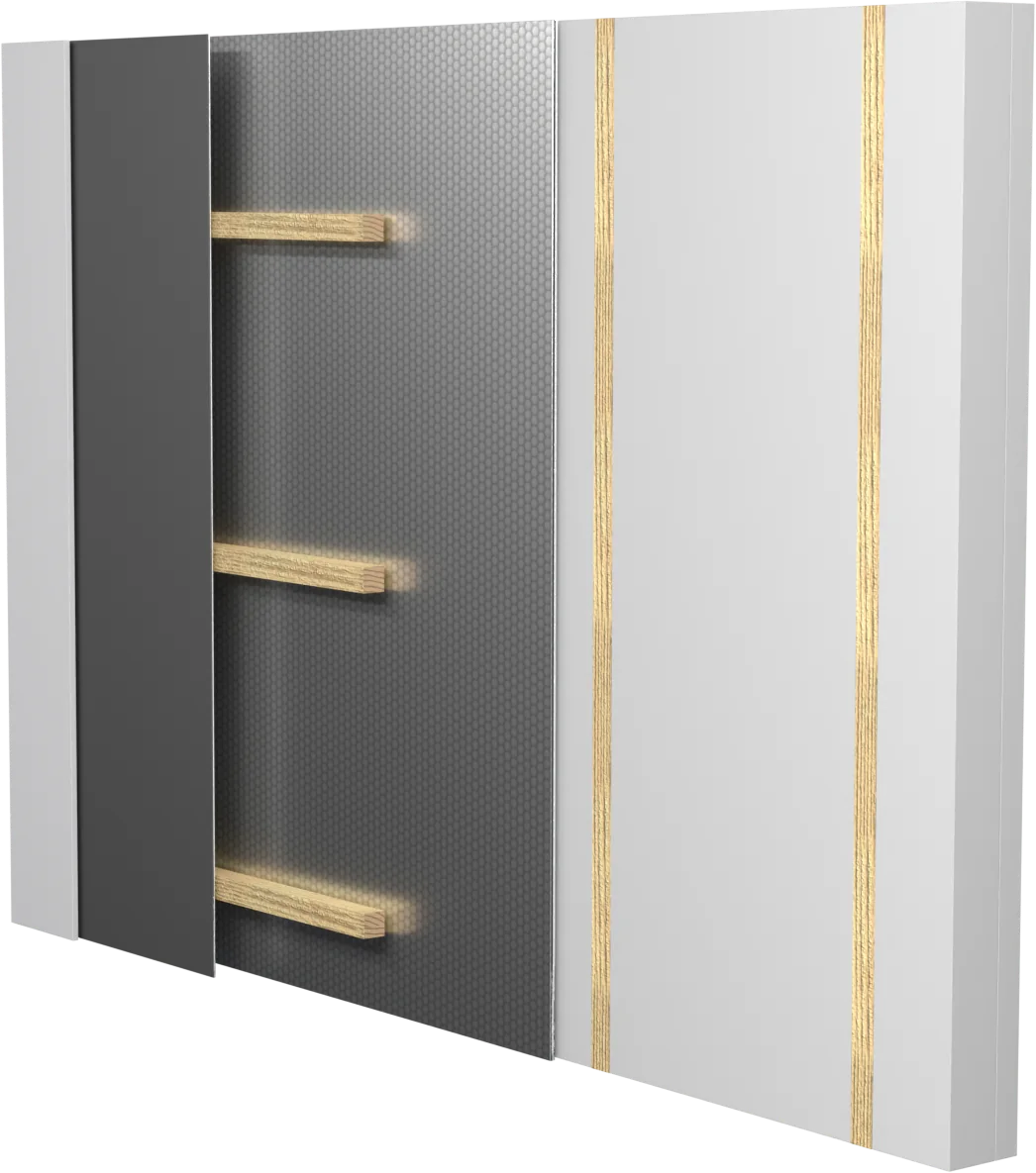 3D-Rendering: Wand innen, ohne OSB