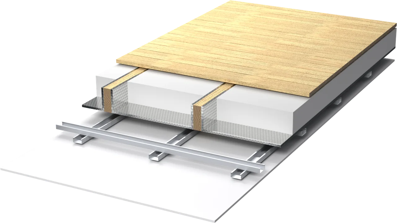 3D-Rendering: Sanierung der Dachbodendecke